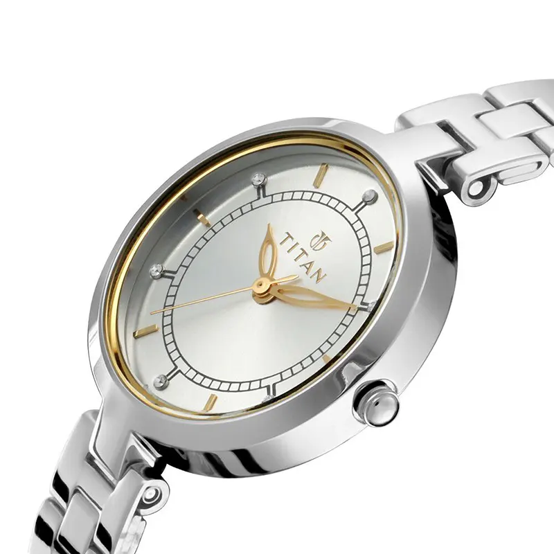 Titan Bandhan Silver Dial Couple Watch | 17732603SM01