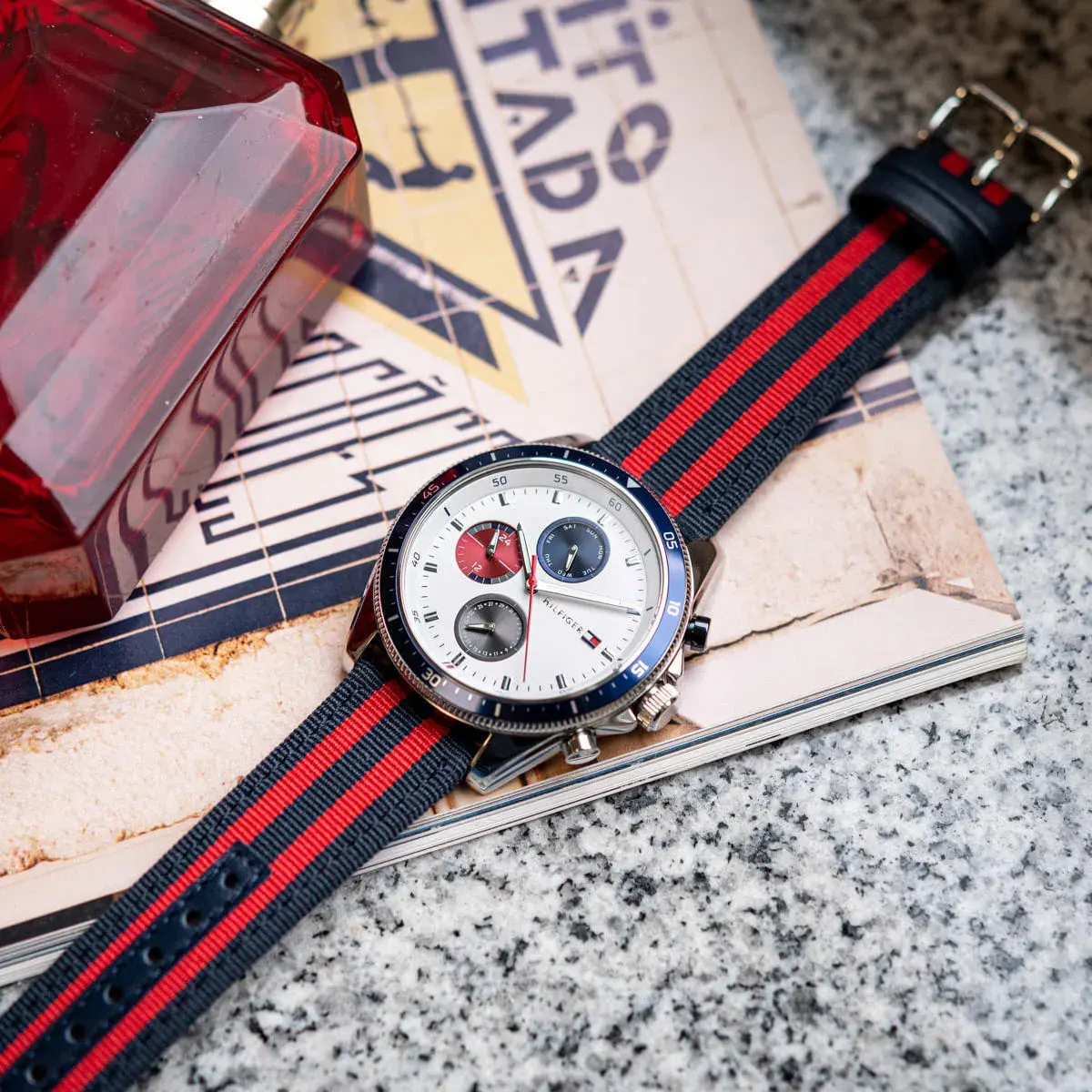 Tommy Hilfiger Parker Multi-Function Silver Dial Men’s Watch | 1792035