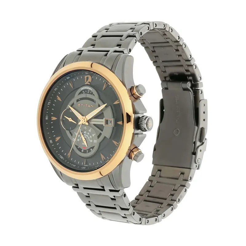 Titan Maritime Anthracite Chronograph Dial Men's Watch | 1830KM01