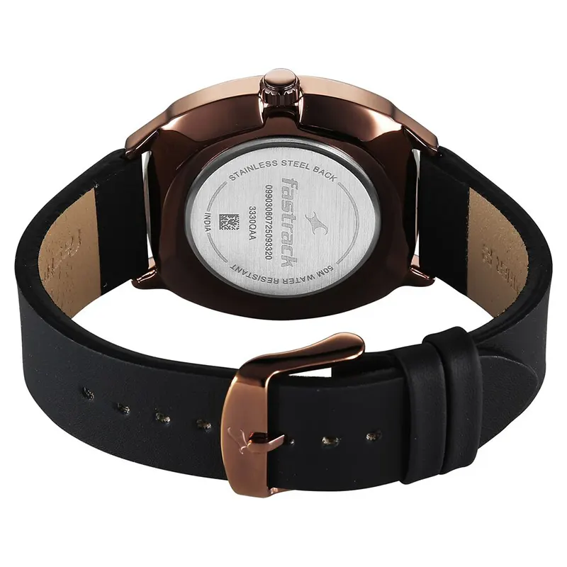Fastrack Tik Tok 5.0 Multi-function Black Dial Men's Watch | 3330QL01