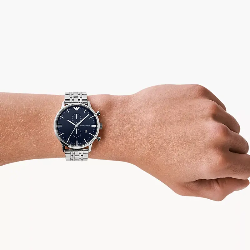 Emporio Armani Gianni Chronograph Blue Dial Men's Watch | AR1648