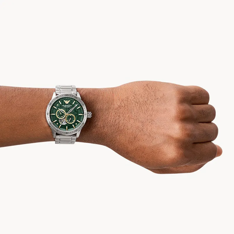 Emporio Armani Mario Automatic Green Dial Men's Watch | AR60053