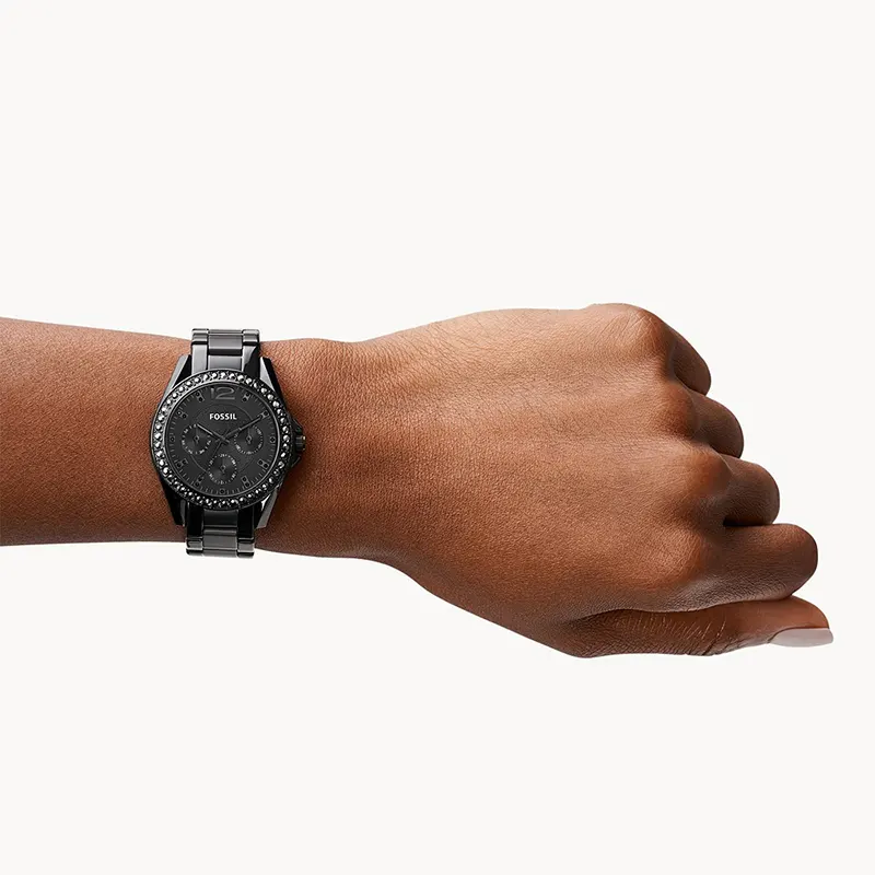 Fossil Riley Multifunction Black Dial Ladies Watch | ES4519
