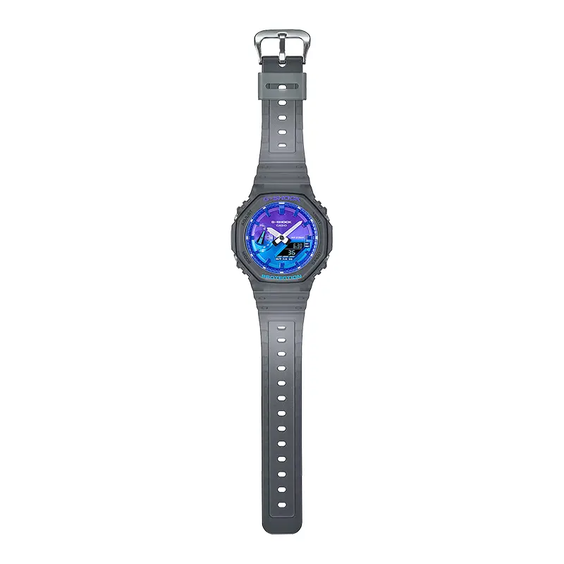 Casio G-Shock Glowing Flames Blue Dial Men's Watch | GA-2100FLS-8A2