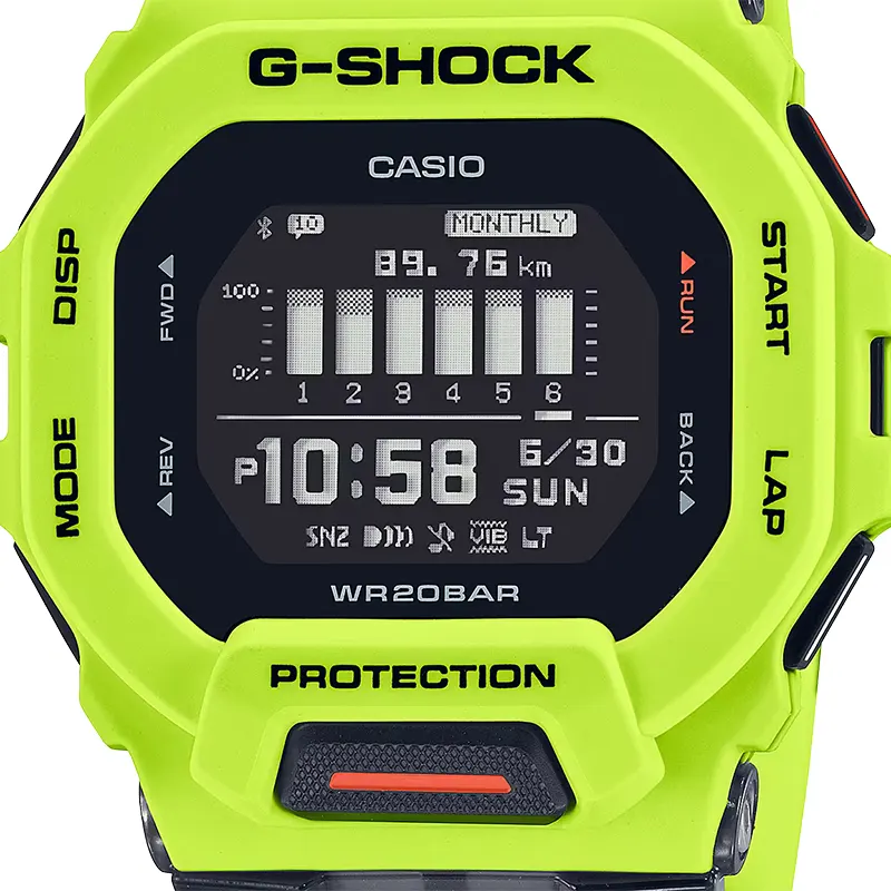 Casio G-Shock GBD-200-9 G-Squad (Bluetooth) Green Men's Watch