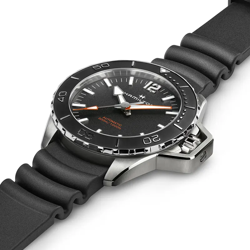 Hamilton Khaki Navy Frogman Black Dial Automatic Men's Watch | H77825330