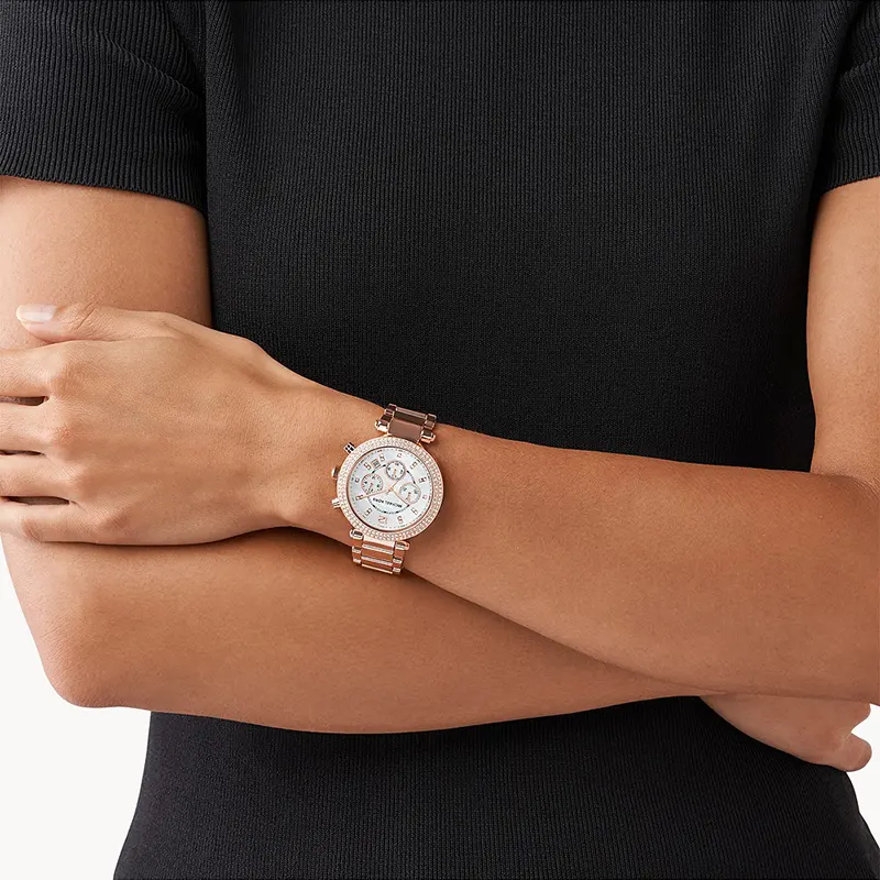 Michael Kors Parker White MOP Dial Ladies Watch | MK5491