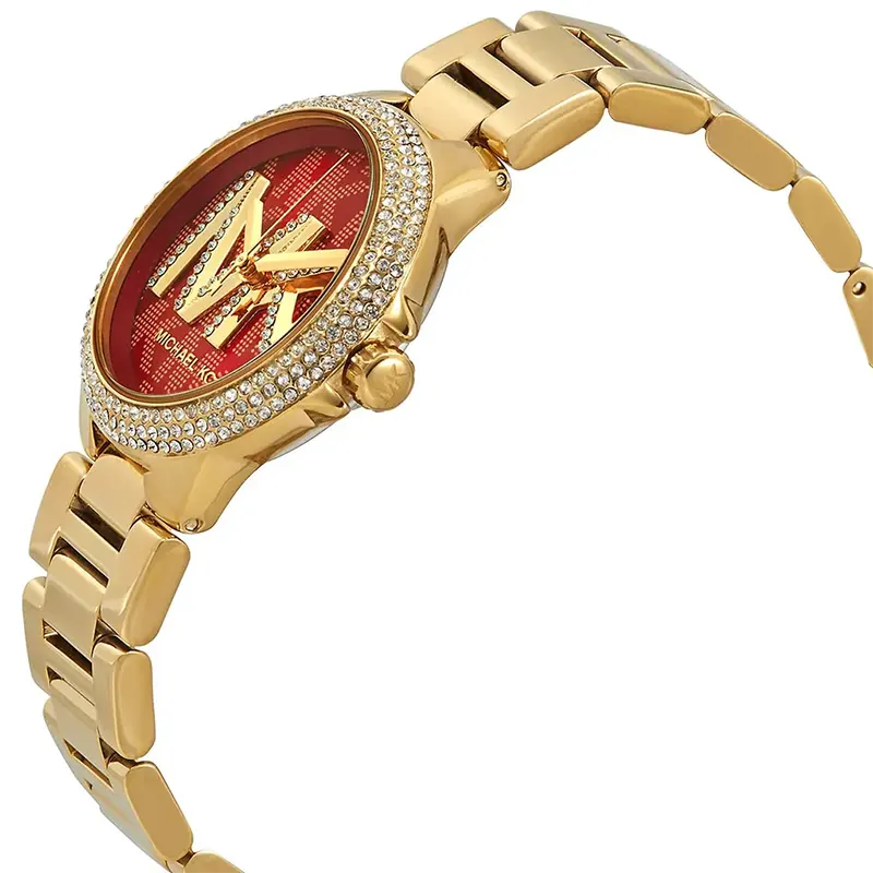 Michael Kors Camille Crystal Red Dial Ladies Watch | MK7196