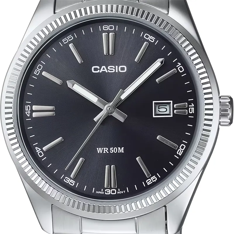 Casio Enticer MTP-1302D-1A1V Black Dial Men's Watch