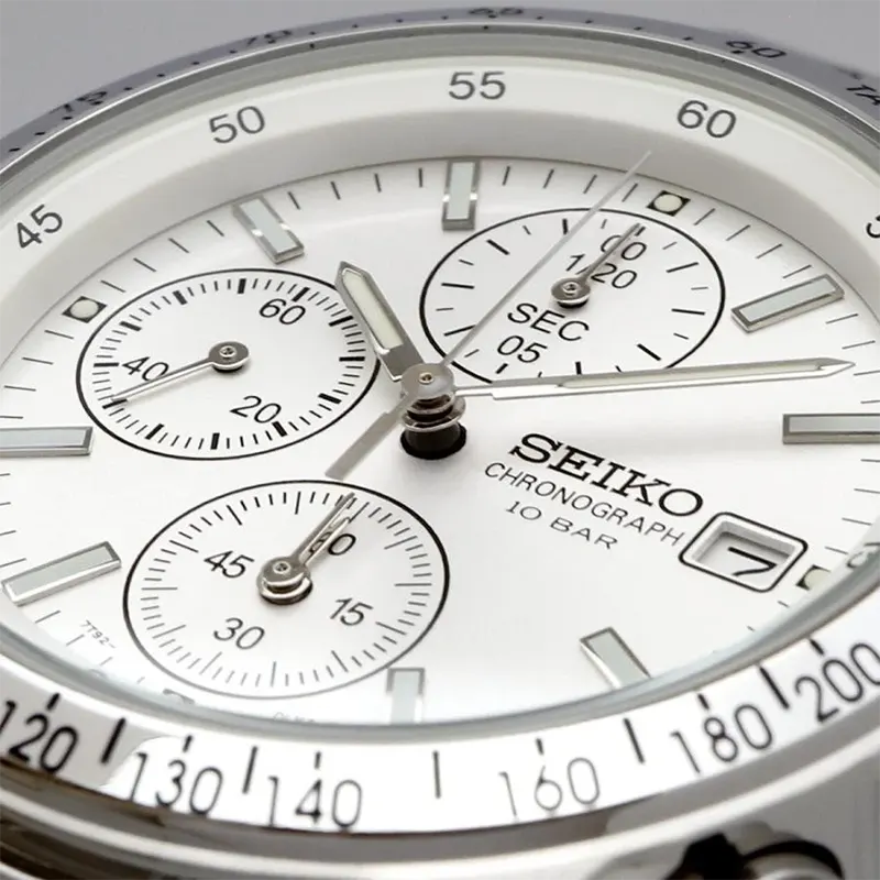 Seiko Spirit Chronograph White Dial Men’s Watch | SBTQ039