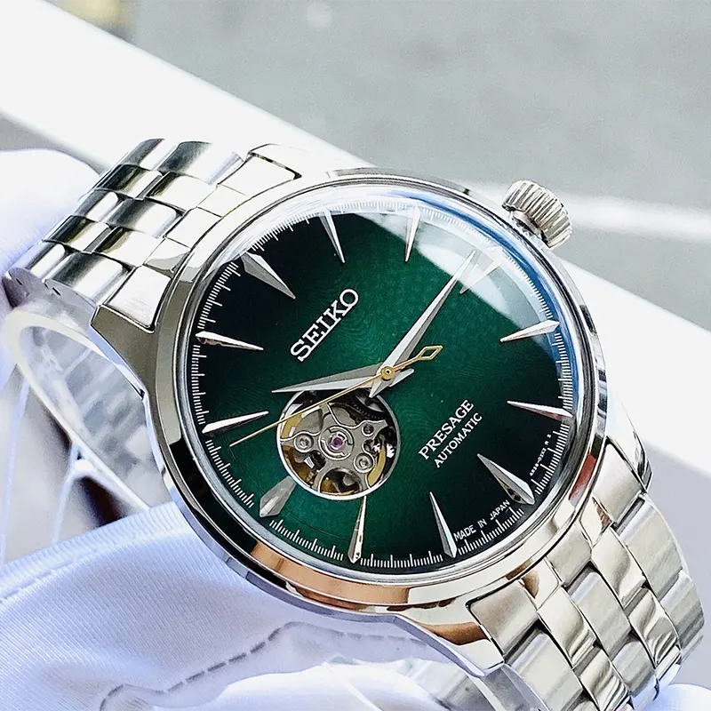 Seiko Presage Cocktail Time 'Grasshopper' Open Heart Men's Watch | SSA441J1