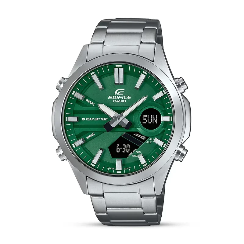 Casio Edifice EFV-C120D-3A 10-Year Battery Green Dial Men's Watch