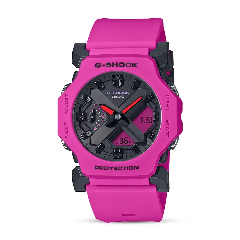 Casio G-Shock GA-2300-4A Vibrant Pink Black Dial Men's Watch