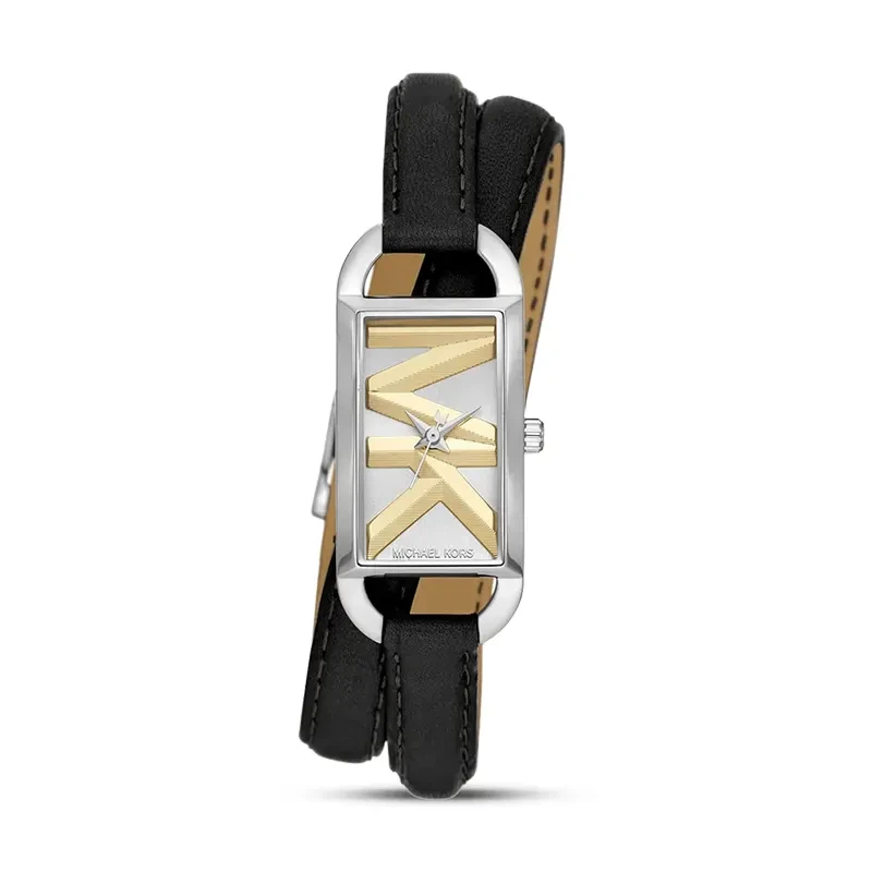 Michael Kors Mini Empire Silver Dial Leather Ladies Watch | MK4722