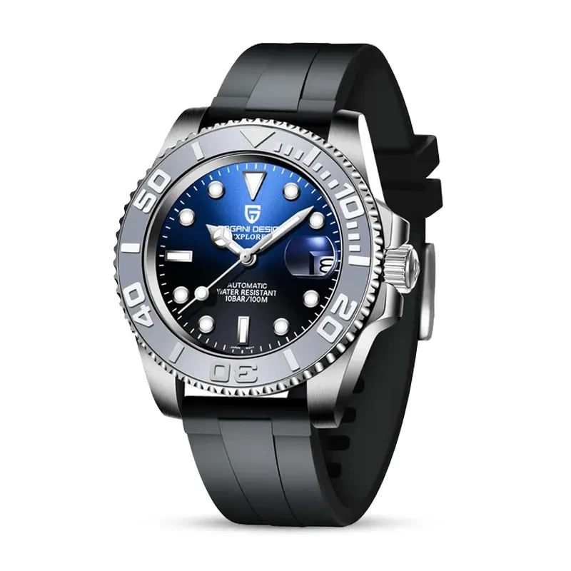 Pagani Design Yachtmaster Black-Blue Automatic Men's Watch | PD-1651