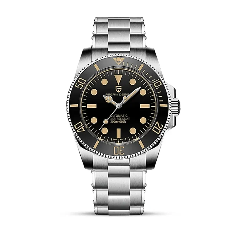 Pagani Design Submariner Automatic Black Dial Men's Watch | PD-1694