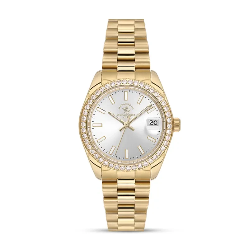 Santa Barbara Polo & Racquet Club Silver Dial Ladies Watch | SB.4.10017-2