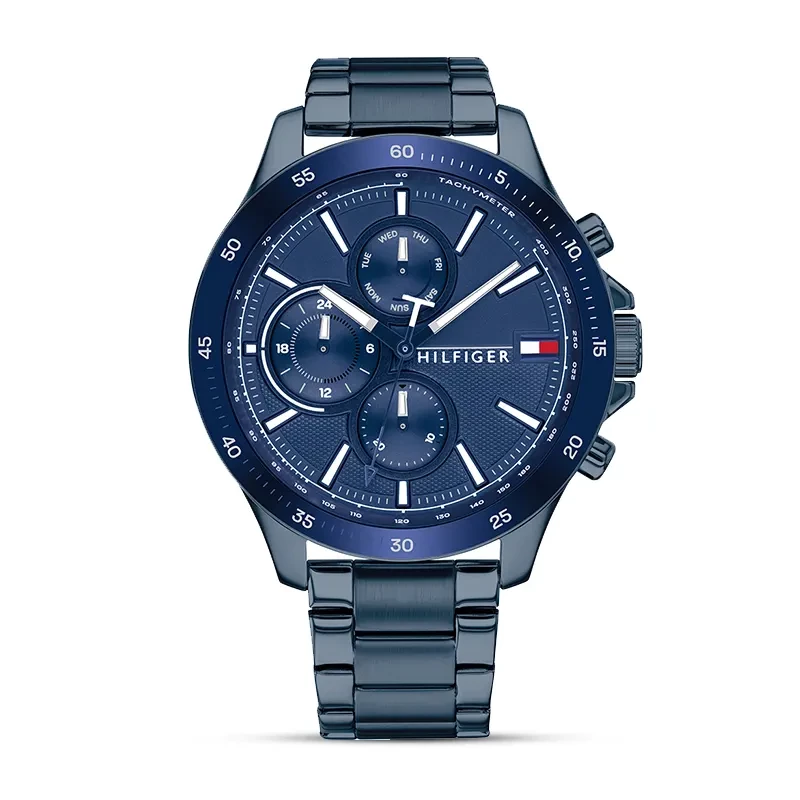 Tommy Hilfiger Bank Blue Dial Men's Watch Watch | 1791720