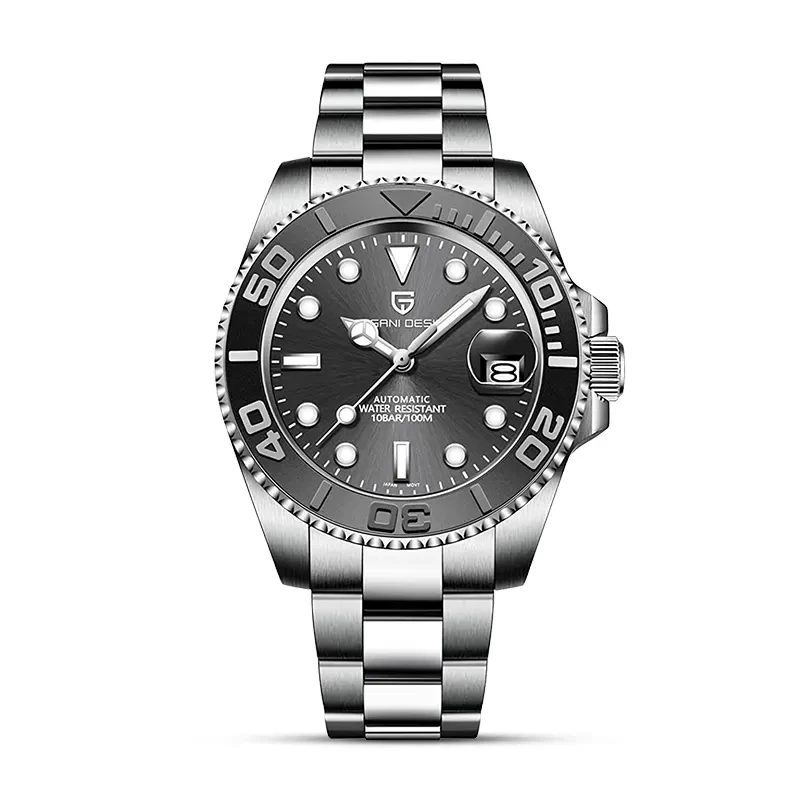Pagani Design PD-1651 Yachtmaster Automatic Black Dial Men's Watch